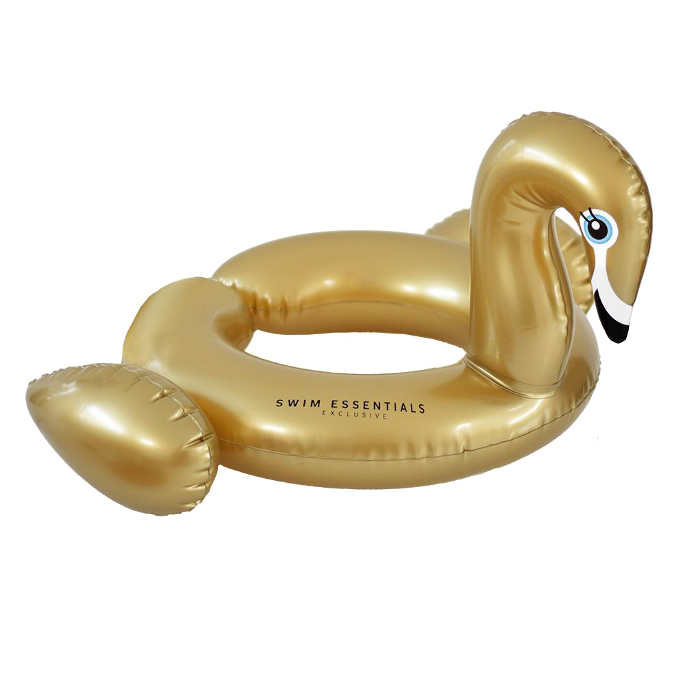 Gouden Zwaan Glitter Zwemband Opblaasbaar