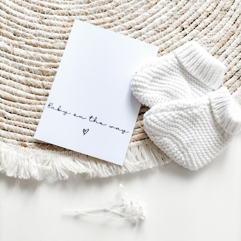 Kaartje 10x15 cm | Baby on the way