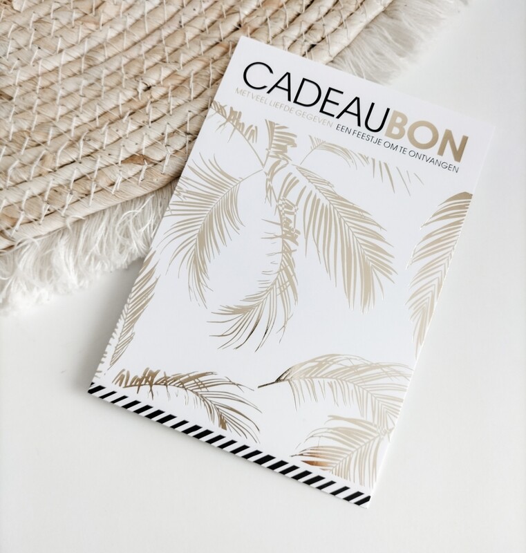 Cadeaubon met goudfolie | €25,-