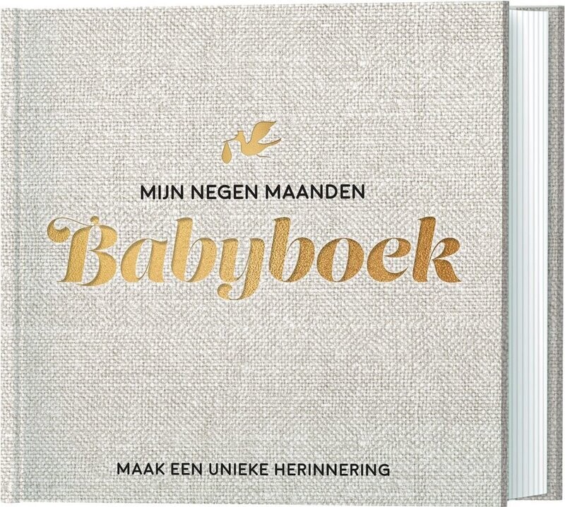 Mijn negen maanden babyboek | Met goudfolie look