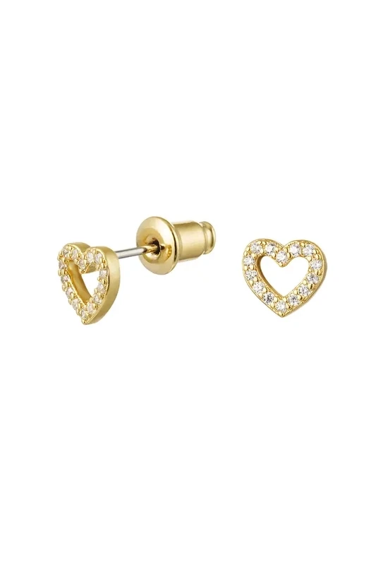 Stud met zirkonia steentjes | Loua Goud