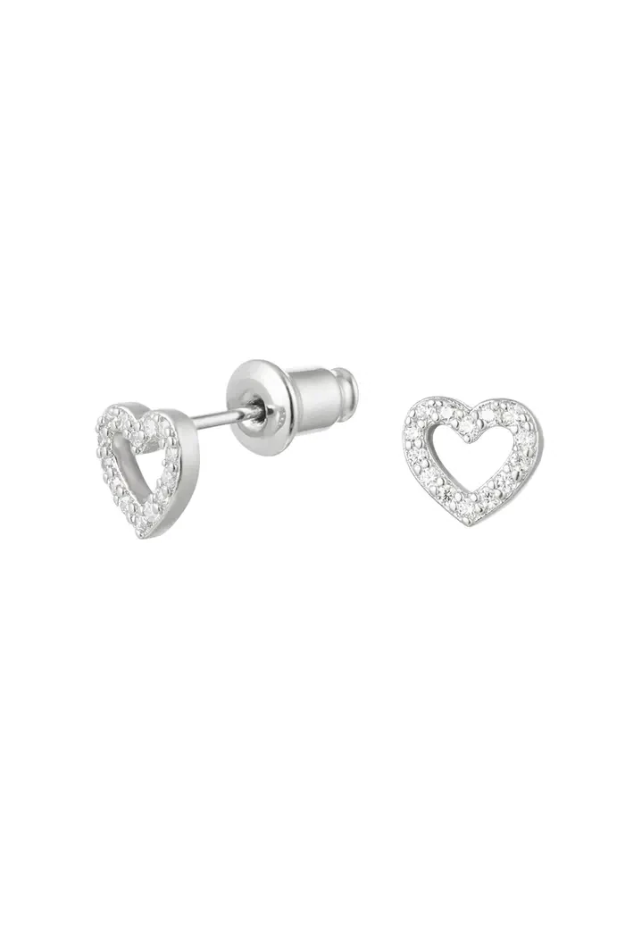 Stud met zirkonia steentjes | Loua Zilver