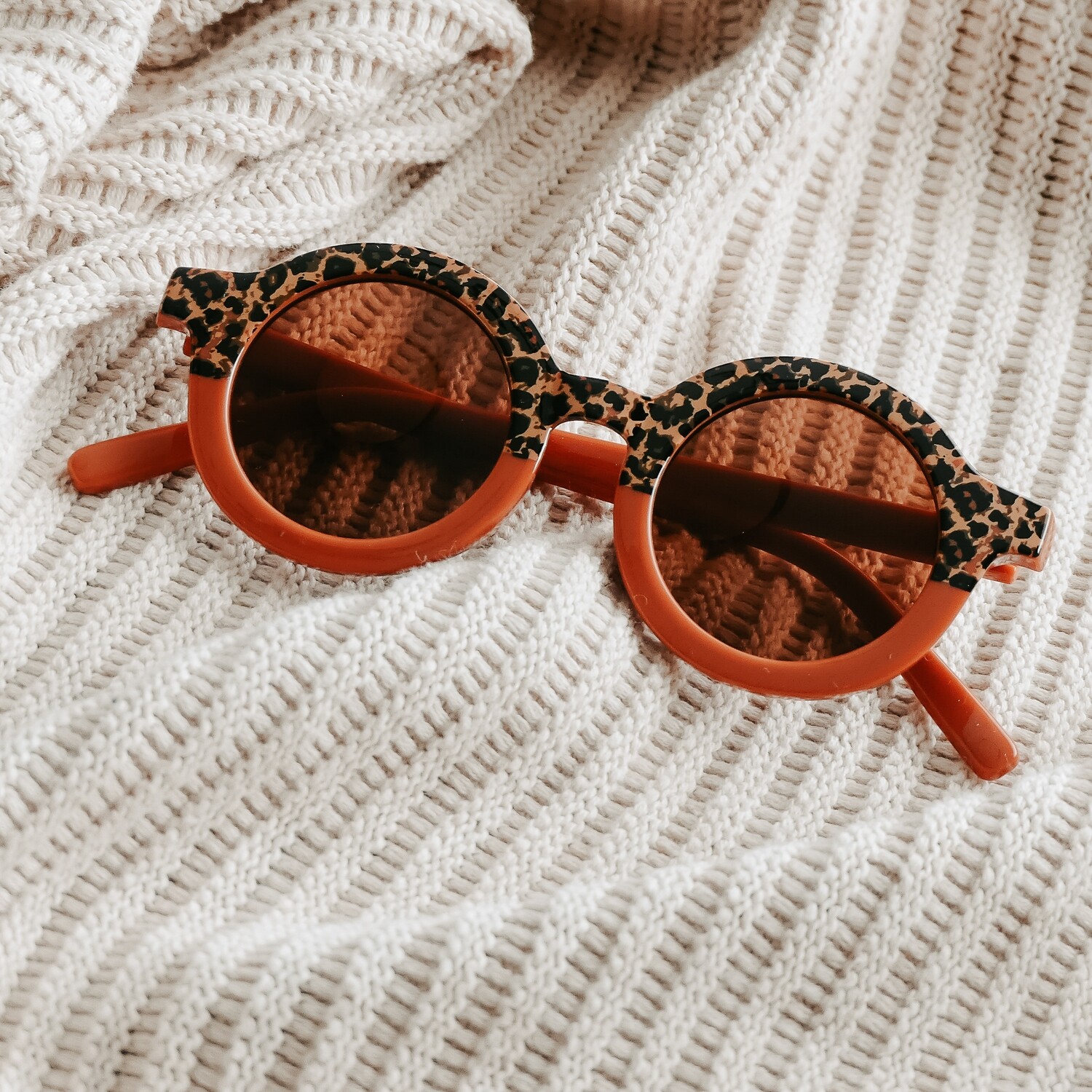 Kinderzonnebril Double Leopard | Ruby