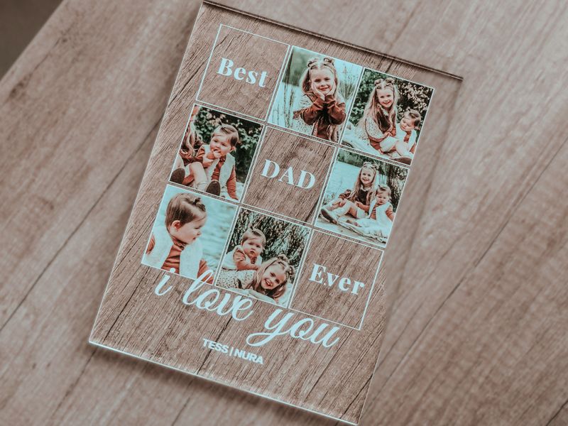 Acrylplaat met gepersonaliseerde foto&#39;s