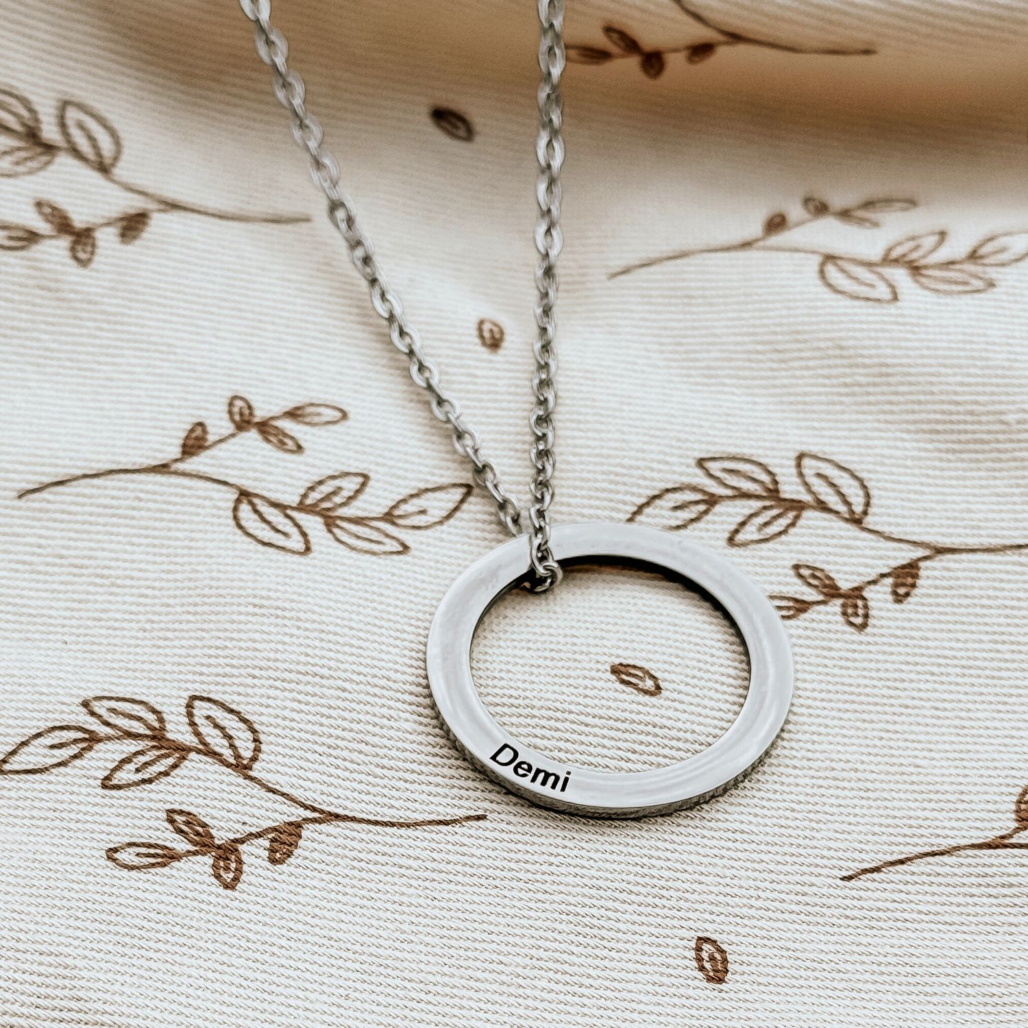 Ketting Cirkel | Gegraveerd