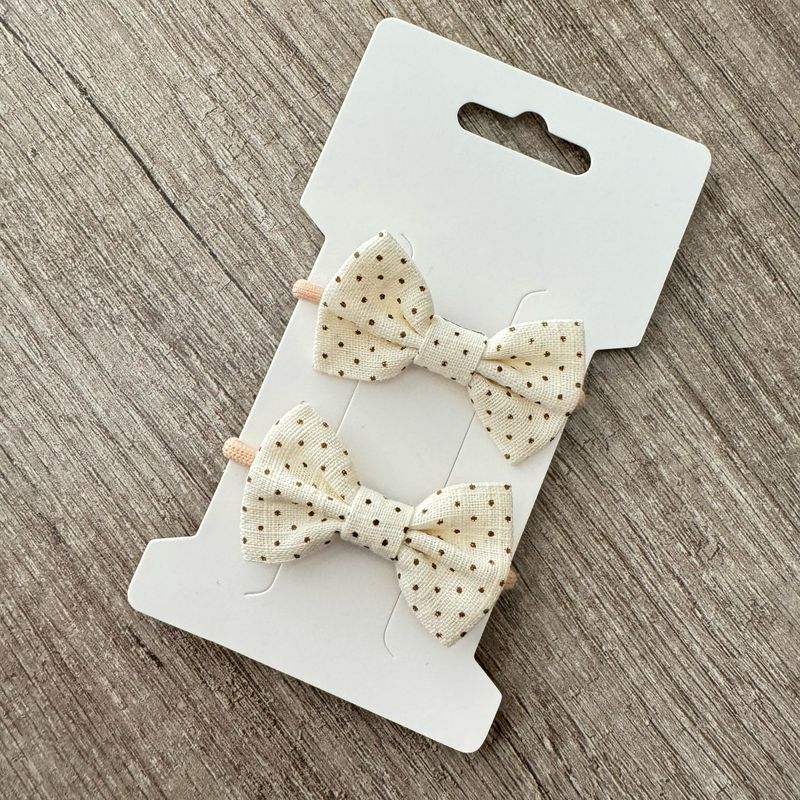 Haarelastiek met strikje 2 stuks | Fashionly Cute