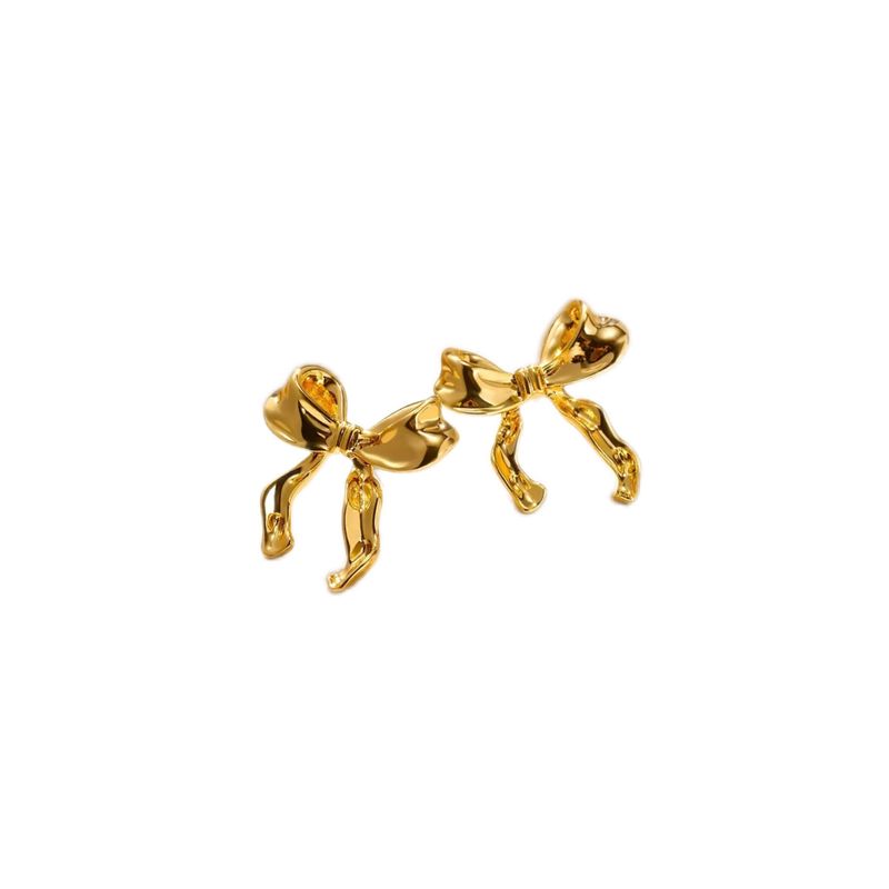 Stud Cute Bow | Gold