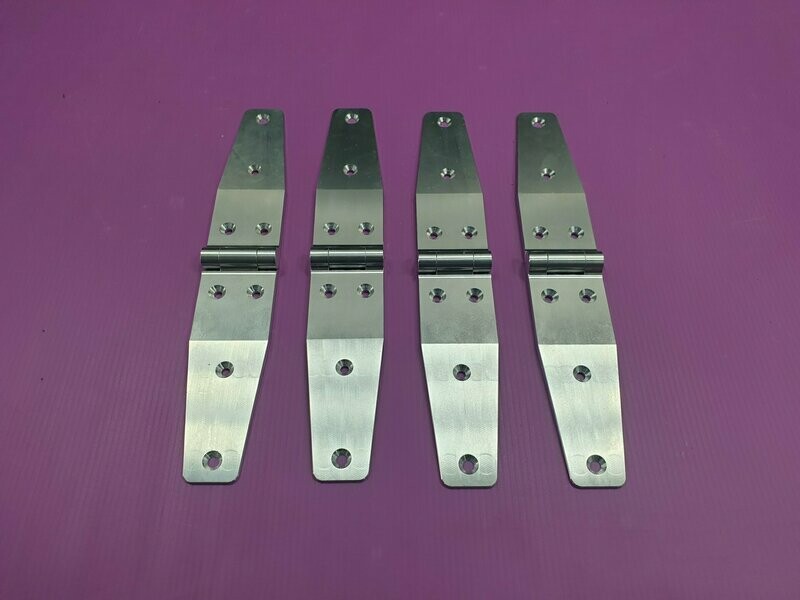 Türscharniere Qek Junior außen liegend Aluminium 8 Loch Variante