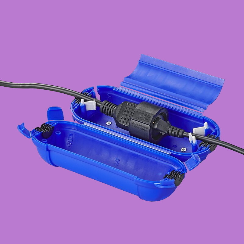 Sicherheitsbox für Schuko/CEE  Stecker verschiedene Farben