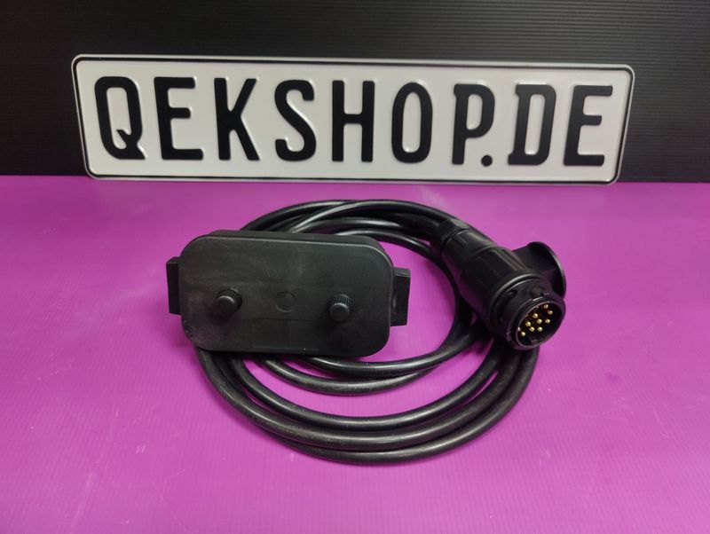 Anschlusskabel mit 7 oder 13 poligem Stecker für QEK Junior, erste Baujahre.