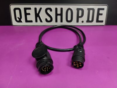 Anschlusskabel mit 7 oder 13 poligem Stecker für QEK Junior erste Baujahre Länge 1,2 m