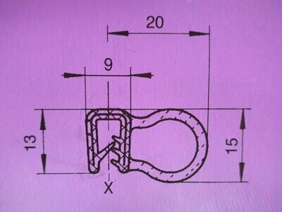 Qek Junior - Dachdichtung, Dachgummi aufgesteckt / aufgeklebt