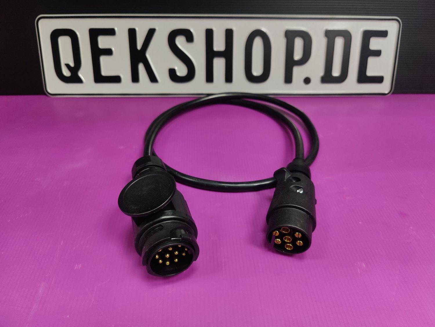 Anschlusskabel mit 7 oder 13 poligem Stecker für QEK Junior erste Baujahre Länge 1,2 m Anschlusskabel mit 7 oder 13 poligem Stecker für QEK Junior erste Baujahre Länge 1,2 m
