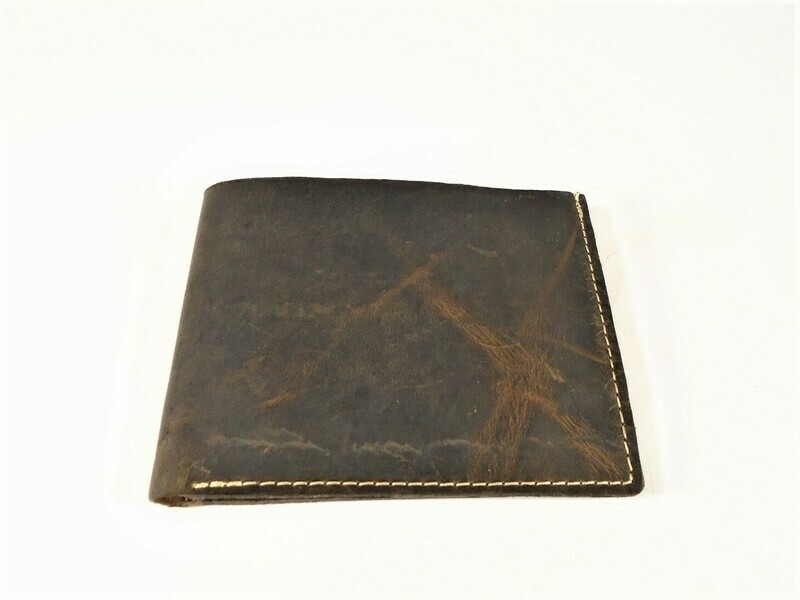 Bi-fold leather wallet, Hanoverian Coffee