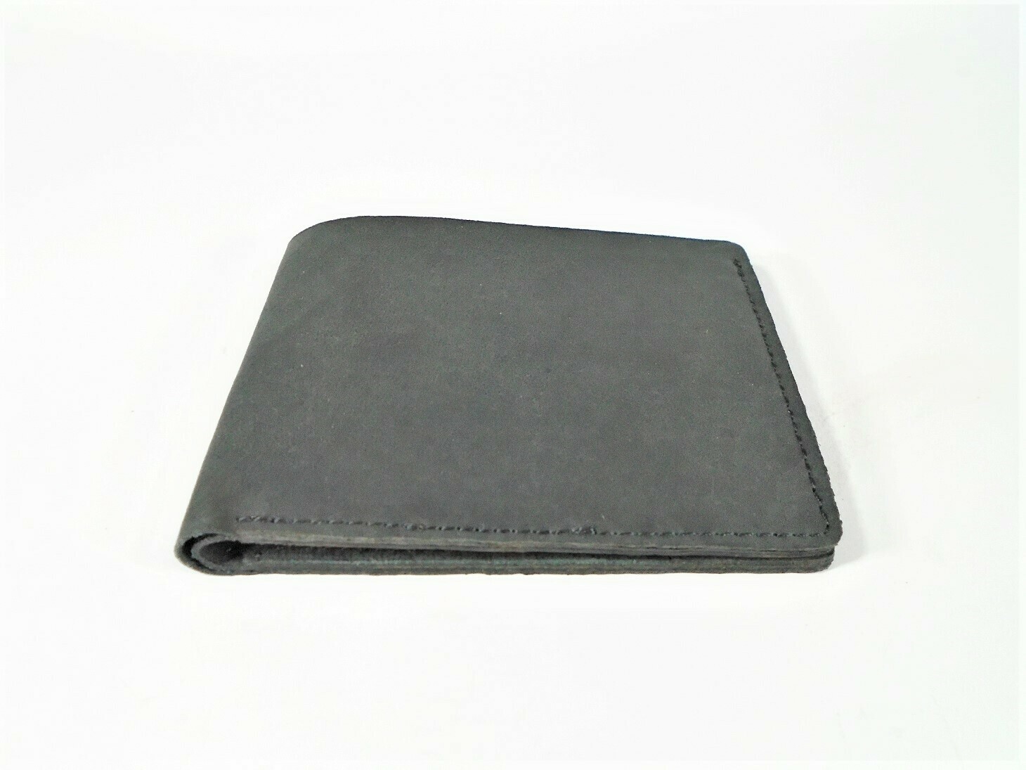Slim leather wallet, Henson Black
