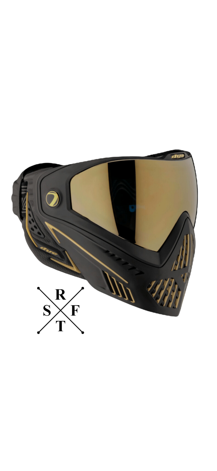 DYE I5 Paintball Thermal Maske Onyx Gold (Gold/Schwarz)