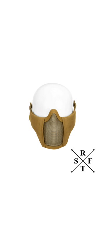 Gittermaske mit Wangenpolster (Desert/Tan)