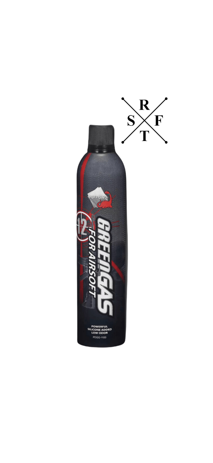 PuffDino Green Gas mit Silikon (600ml) - 12Kg