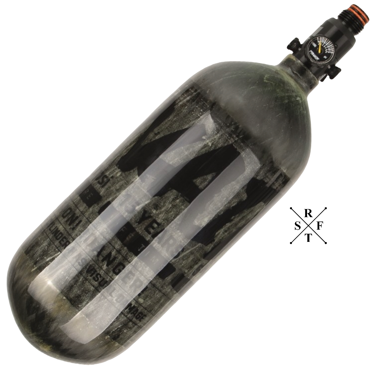 Powair Carbon Series 1,5L / 88CI  HP System 300 Bar [1450g]