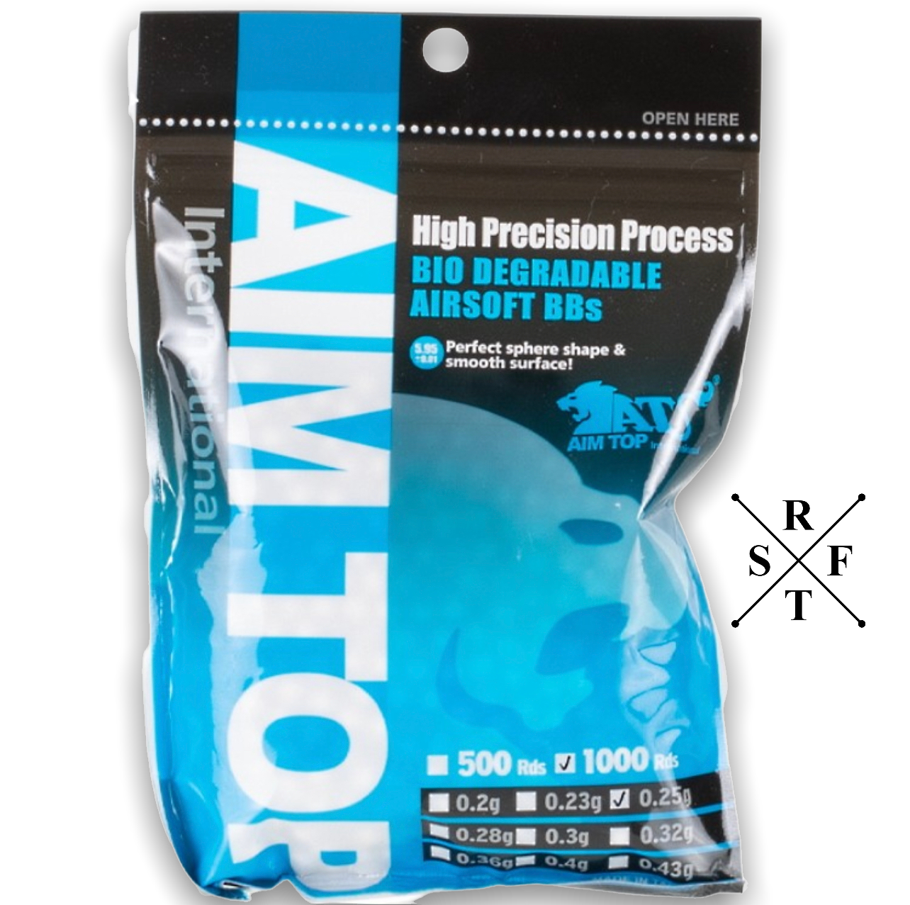 AIM TOP High Precision Bio BB‘s | 0.40g | 2000 Stk.