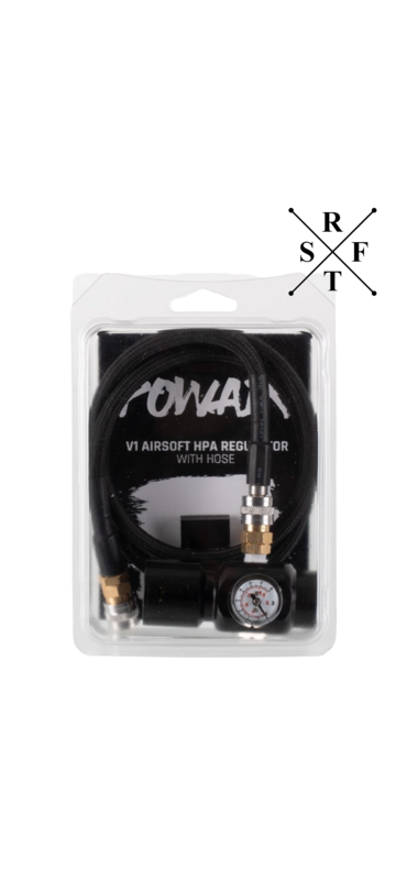 PowAir V1 Airsoft HPA Regulator mit Schlauchsystem (0-230 PSI)