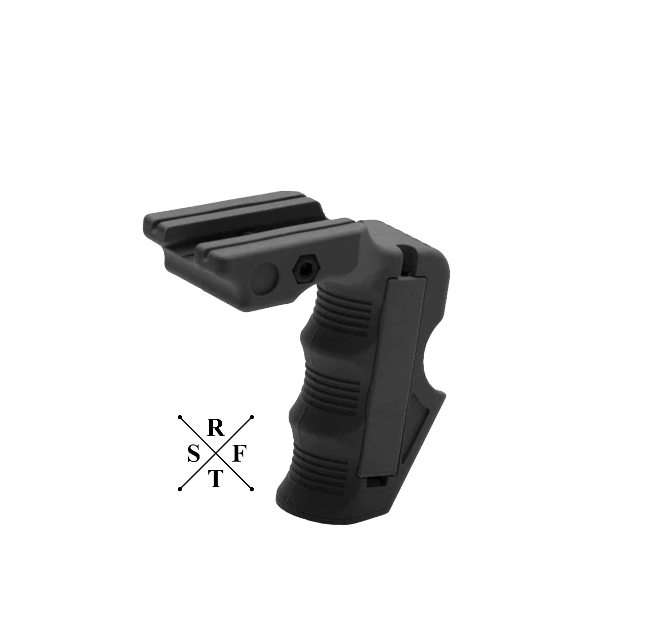 DELTA SIX Ergonomischer Magazin Frontgriff (Schwarz)