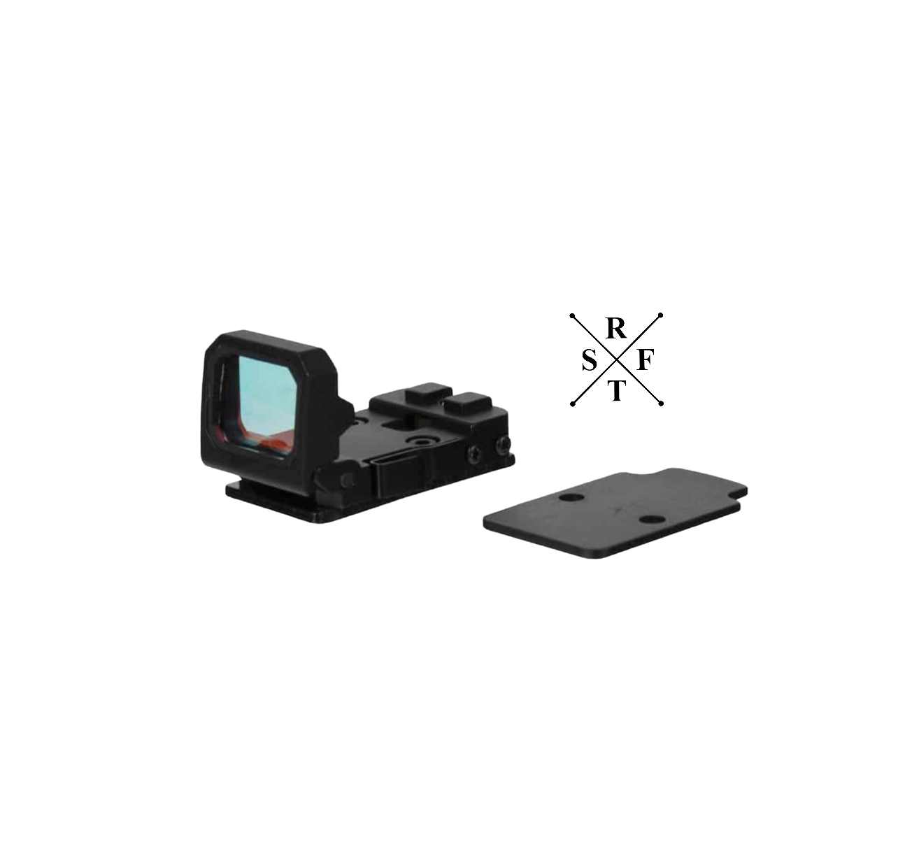 Micro RedDot Visier - Klappbar für Glock MOS (schwarz)