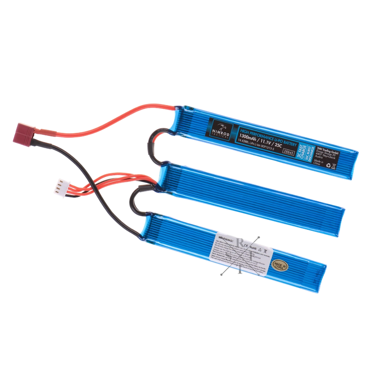 Lipo 11.1V 1300mAh 25C T-Plug