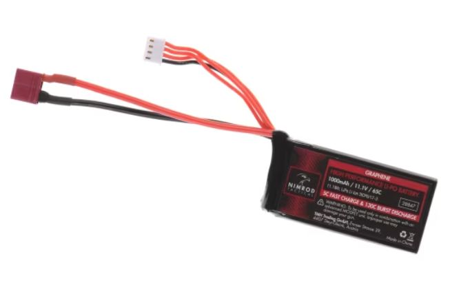 Lipo 11.1V 1000mAh 65C Graphene PEQ Type T-Plug