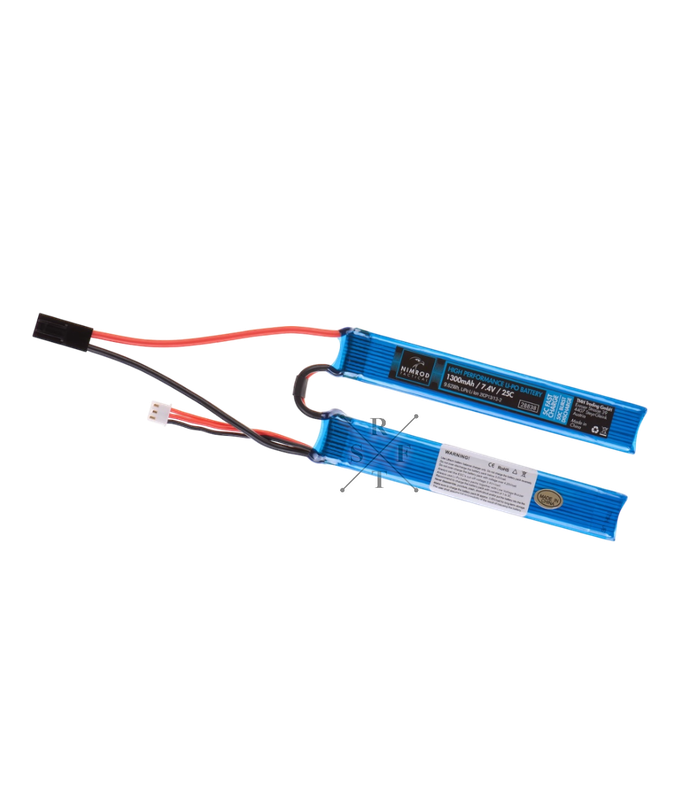 Lipo 7.4V 1300mAh 25C Mini Tam