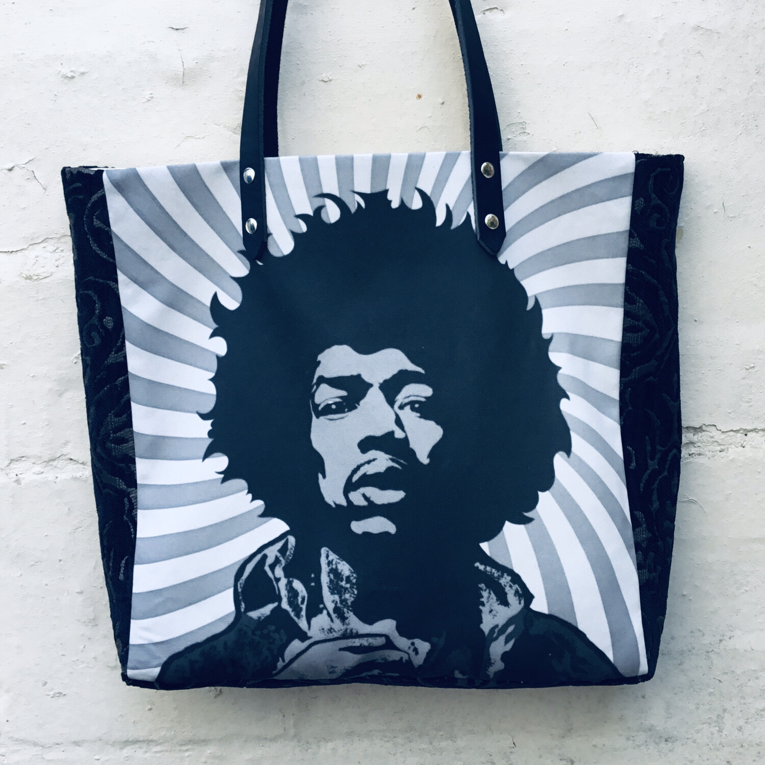 Jimi Sunburst.    Smaller Handmade Tote Bag