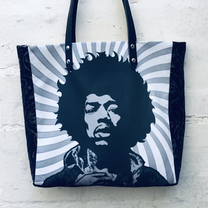 Jimi Sunburst.    Smaller Handmade Tote Bag
