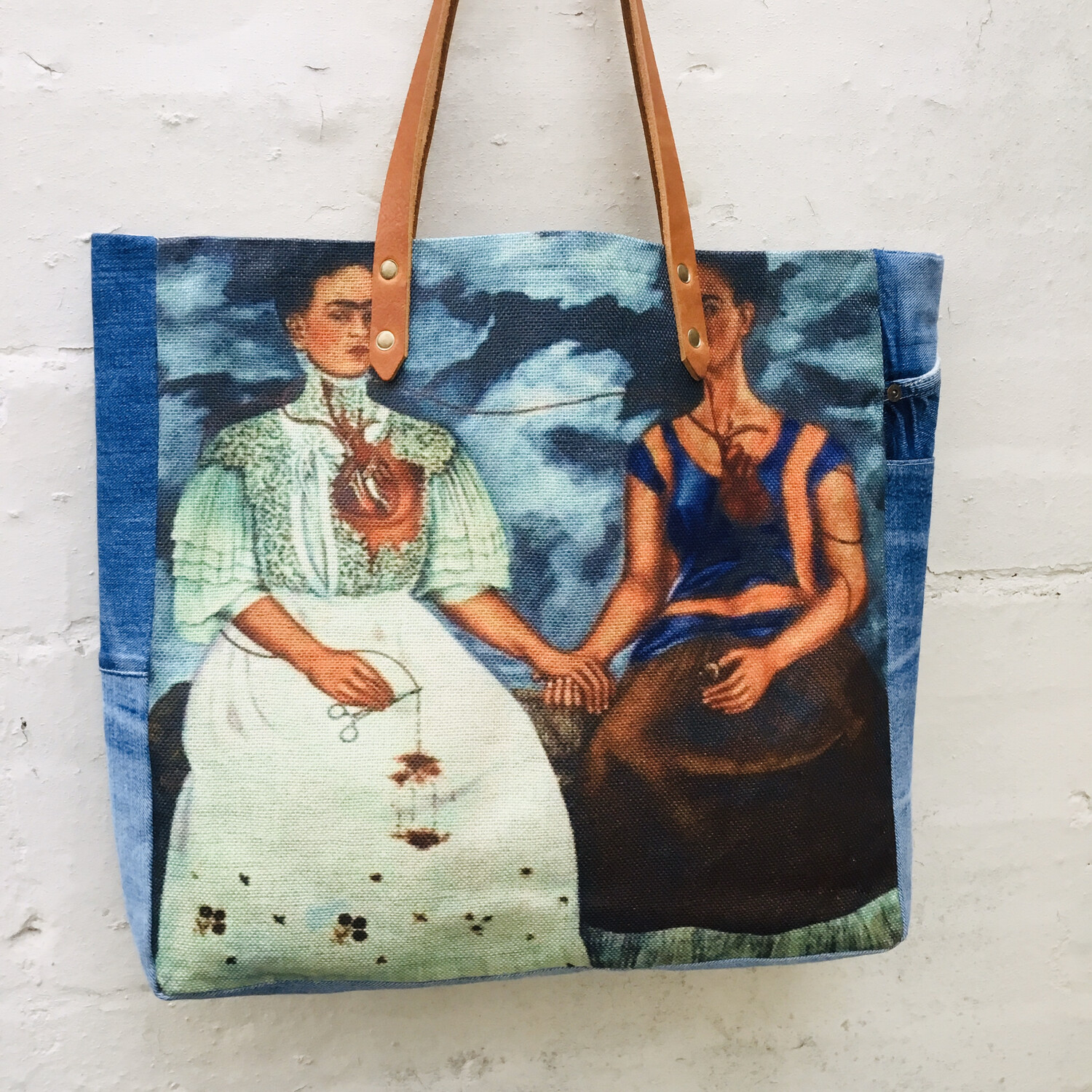 Two Frida’s.  Handmade Frida Tote Bag