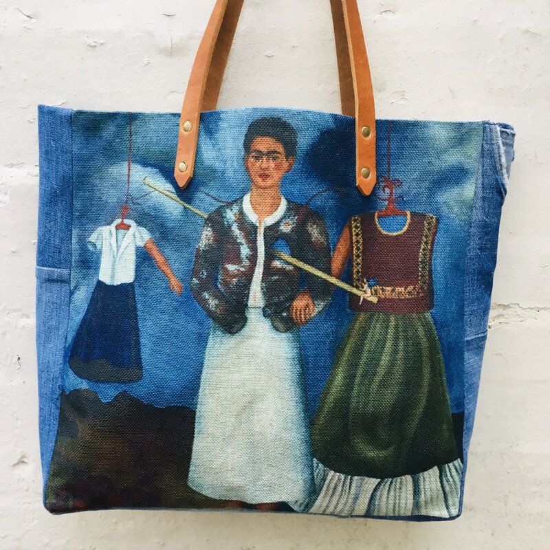 Memory.  Handmade Frida Tote Bag