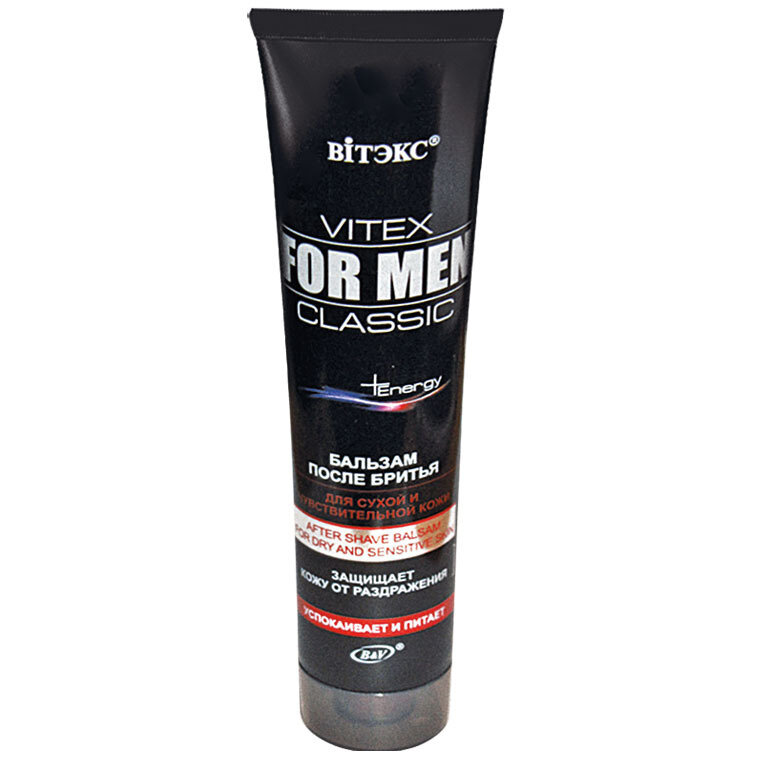 Витэкс | VITEX FOR MEN CLASSIC | БАЛЬЗАМ после бритья для сухой и чувствительной кожи, 100 мл Витэкс | VITEX FOR MEN CLASSIC | БАЛЬЗАМ после бритья для сухой и чувствительной кожи, 100 мл