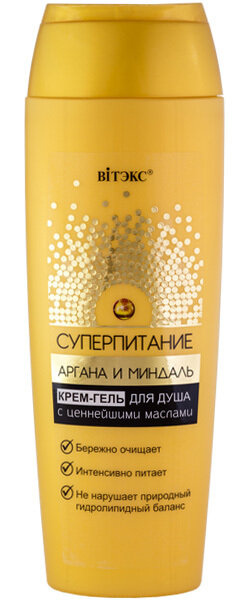 Витэкс | СУПЕРПИТАНИЕ Аргана и Миндаль | КРЕМ-ГЕЛЬ для душа, 400 мл Витэкс | СУПЕРПИТАНИЕ Аргана и Миндаль | КРЕМ-ГЕЛЬ для душа, 400 мл