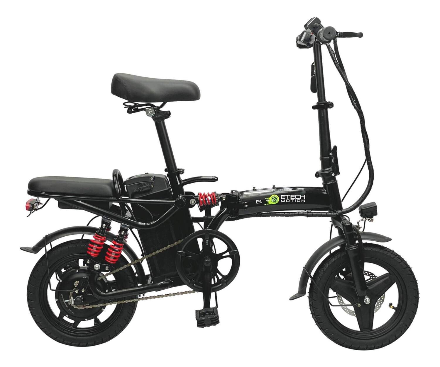 Etech Motion E1 Folding Electric Bike 14" Long Range Battery UK Road Legal