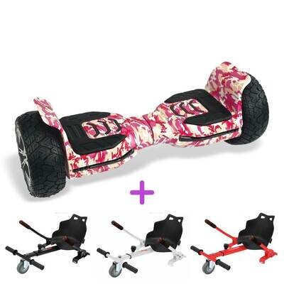 Camouflage Pink G5 XR PRO Water Resistant Hoverboard + HK5 Standard Kart Bundle 