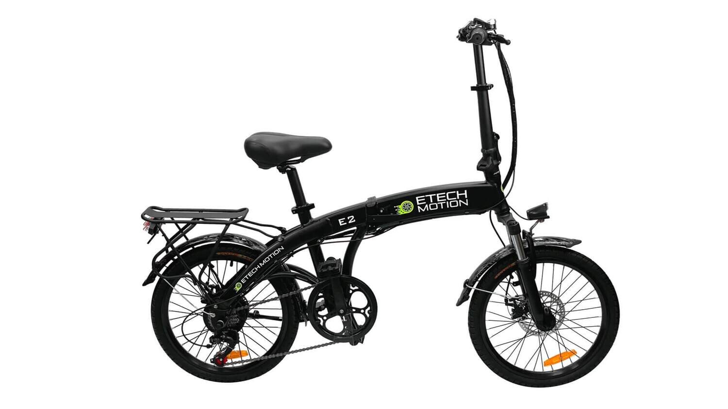 ETECH MOTION E2 Electric Bike Lightweight Folding City eBike