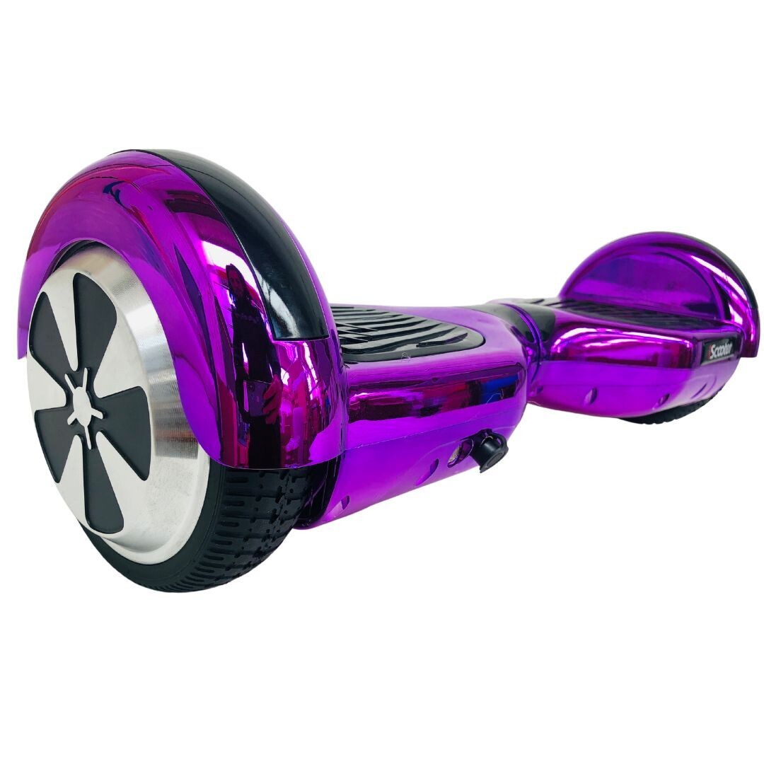 6.5" LED Hoverboard in Chrome Purple | Refurbished Grade A