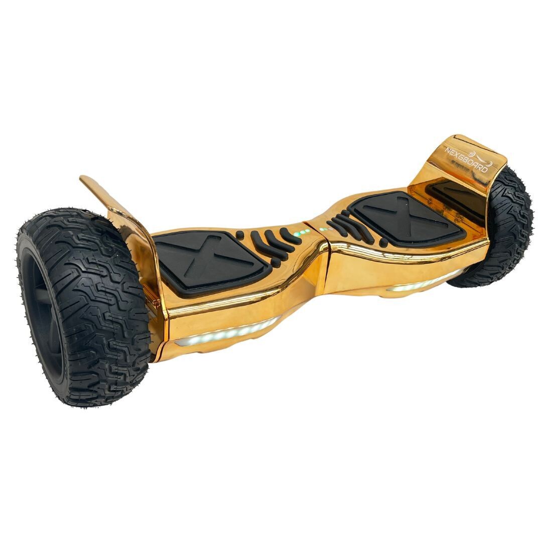 8.5" XR1 Hummer All Terrain Off-Road Hoverboard Segway in Chrome Gold | Refurbished Grade B