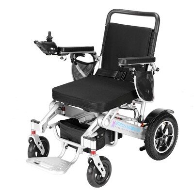 Lightweight Electric Wheelchair | Freedom Pro ST | Long Range Powerchair SILVER