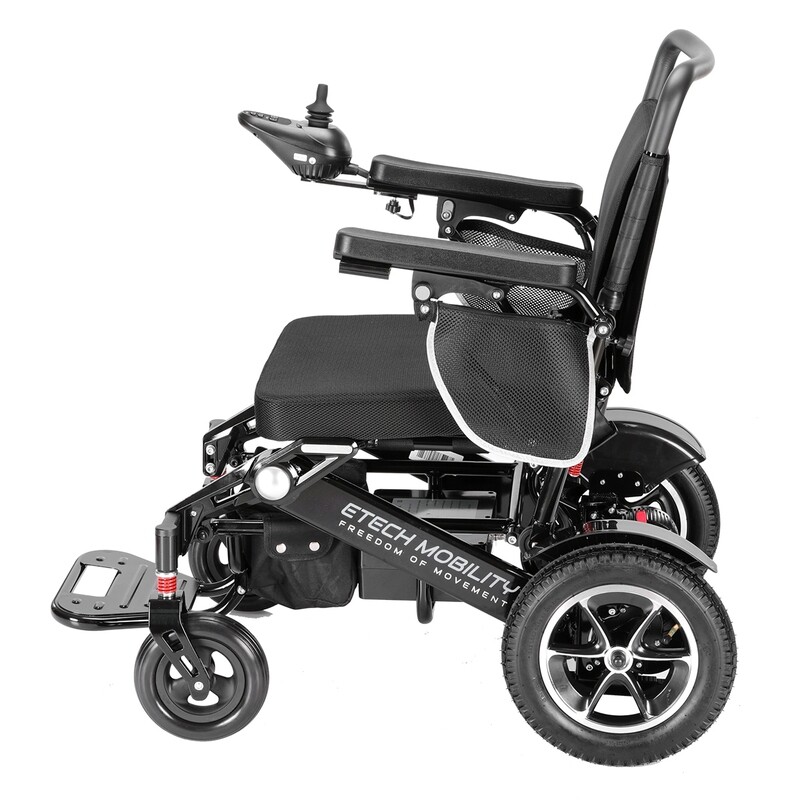 Lightweight Electric Wheelchair | Freedom Pro ST | Instant Folding Powerchair BLACK