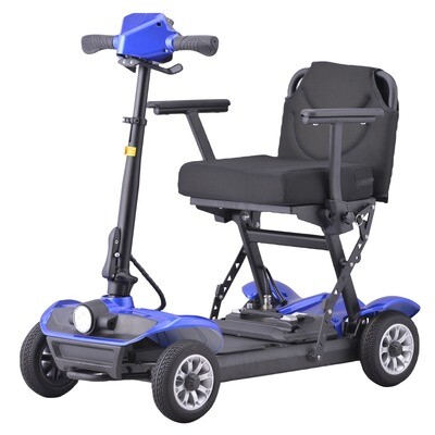 Ultra Lightweight Foldable Mobility Scooter 21kg 270W Blue