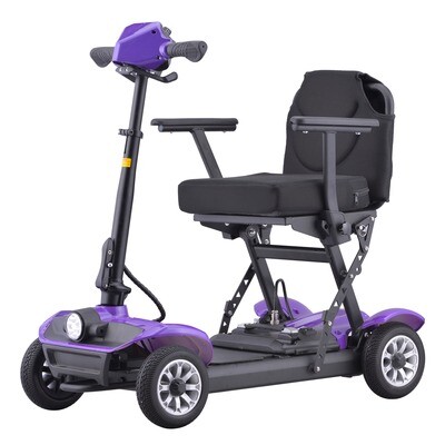 Ultra Light Foldable Mobility Scooter 21kg 270W Purple