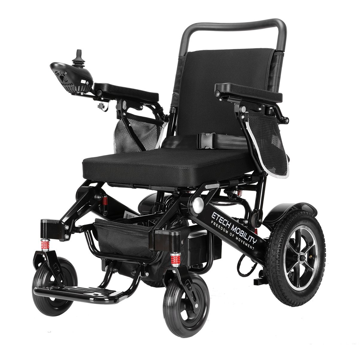 Premium Folding Electric Wheelchair | Brushless 600W Freedom Elite, Upholstery (back rest &amp; cushion): Standard polyester fabric
