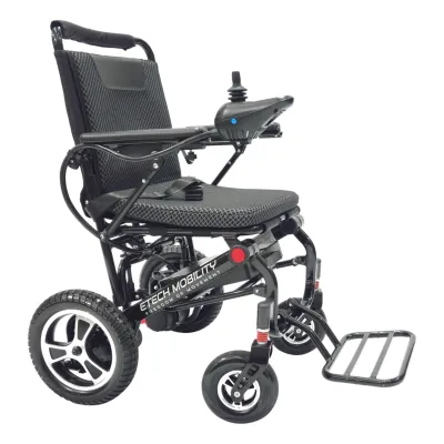 Ultra Light Easy Fold Electric Wheelchair | LiteMax 2 | Black