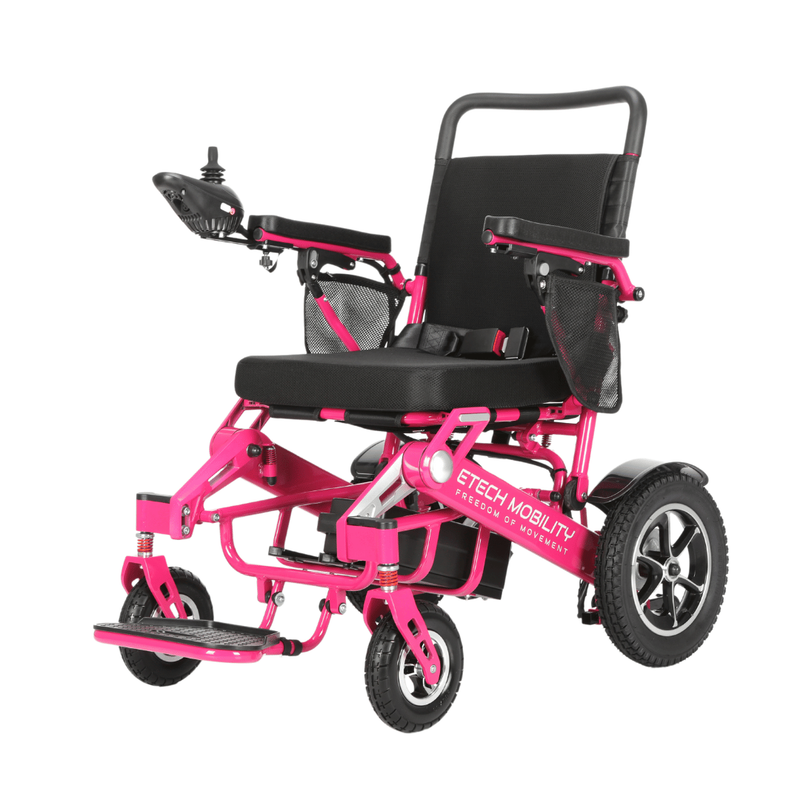Limited Edition Pink Electric Wheelchair | Instant Folding Powerchair