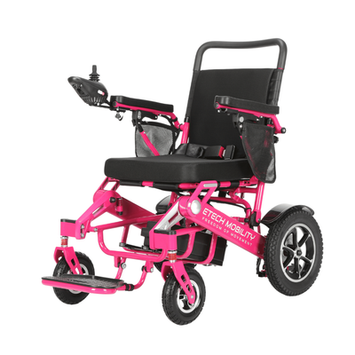 Limited Edition Pink Electric Wheelchair | Instant Folding Powerchair