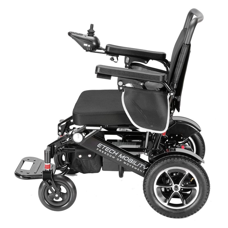 Lightweight Electric Wheelchair | Freedom Pro ST | Instant Folding Powerchair BLACK